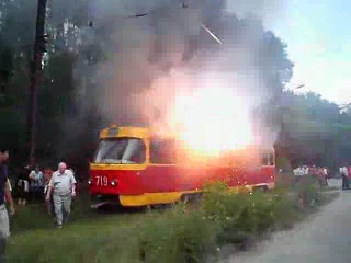 tram fire
